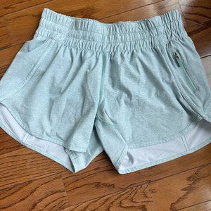 Lululemon Shorts - Size 6 - Light Heather Blue - Rarely Worn